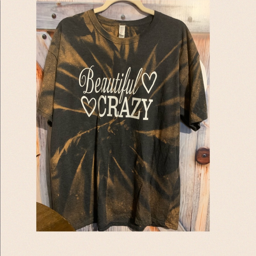 T shirt! Brand New; bleached with transfer. Layer